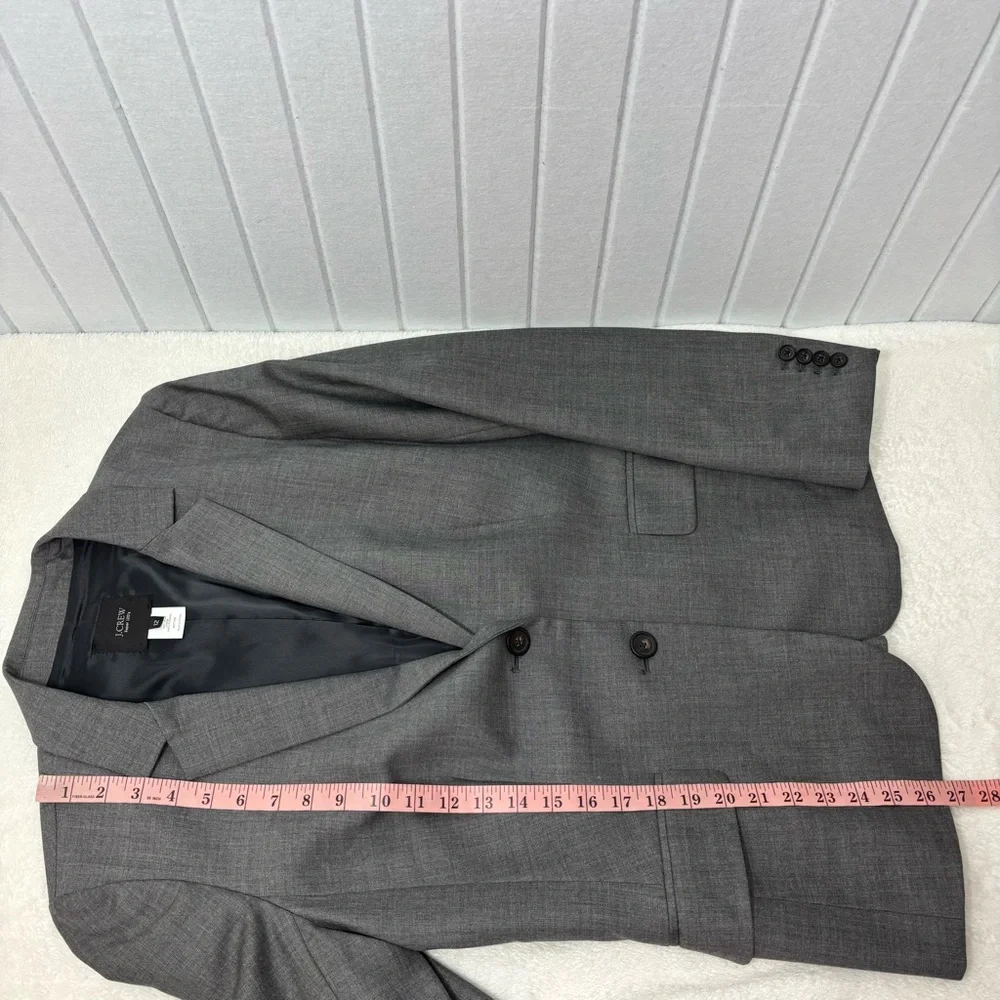 J. Crew Super 120's 100% Wool Charcoal Gray‎ Blazer size 12